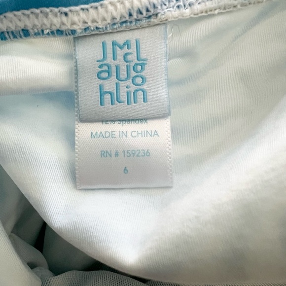 J.McLaughlin Blue Zebra Print Strapless One Piece Swimsuit Size 6 Resort - Picture 4 of 9